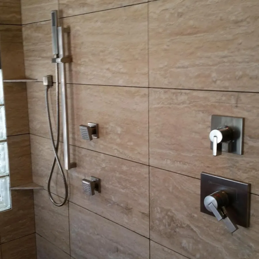 Shower fixture installation for Water Heater Replacement in Quantico Base